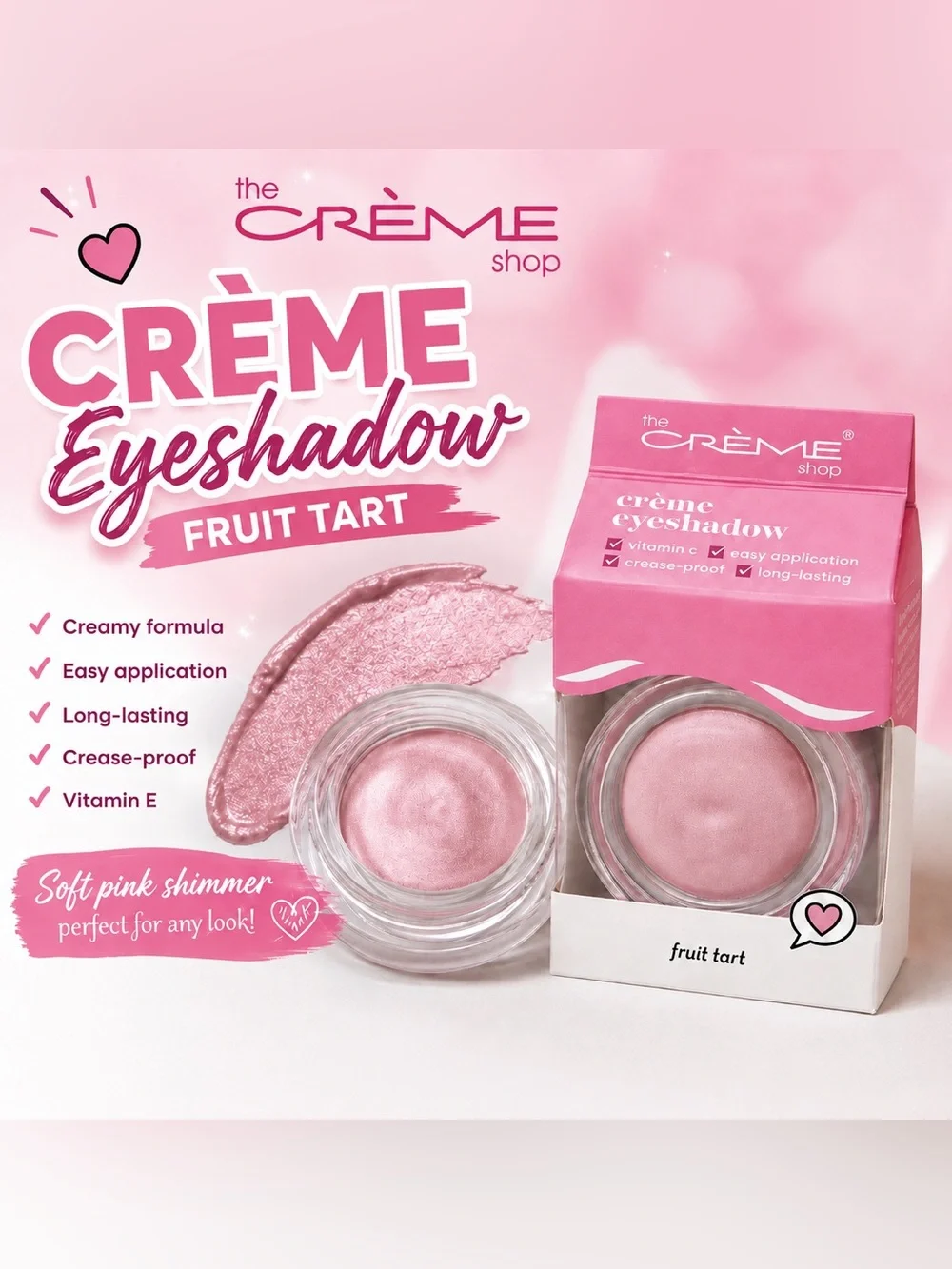 The Crème Shop Kakao Friends Eyeshadow • Fruit Tart • NEW IN BOX